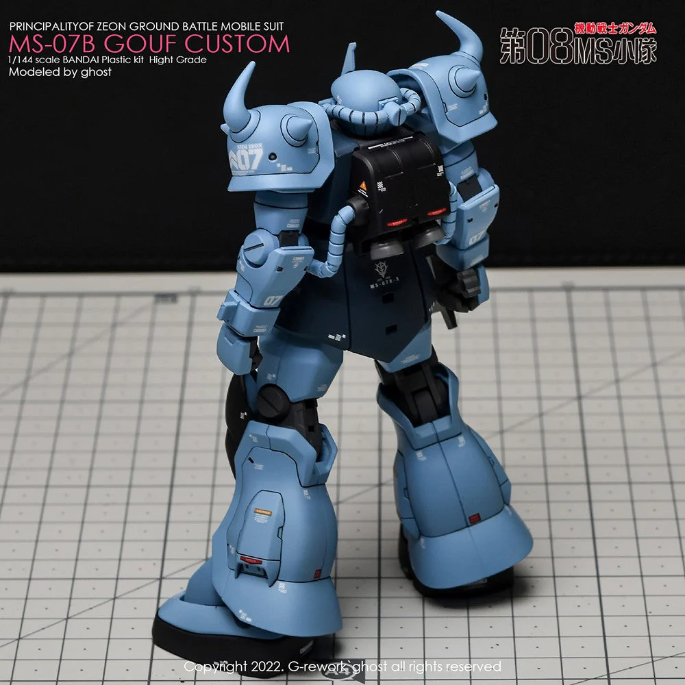 G-Rework CD-H117 Premium Decal for HG Ms-07B Gouf Custom - Image 7
