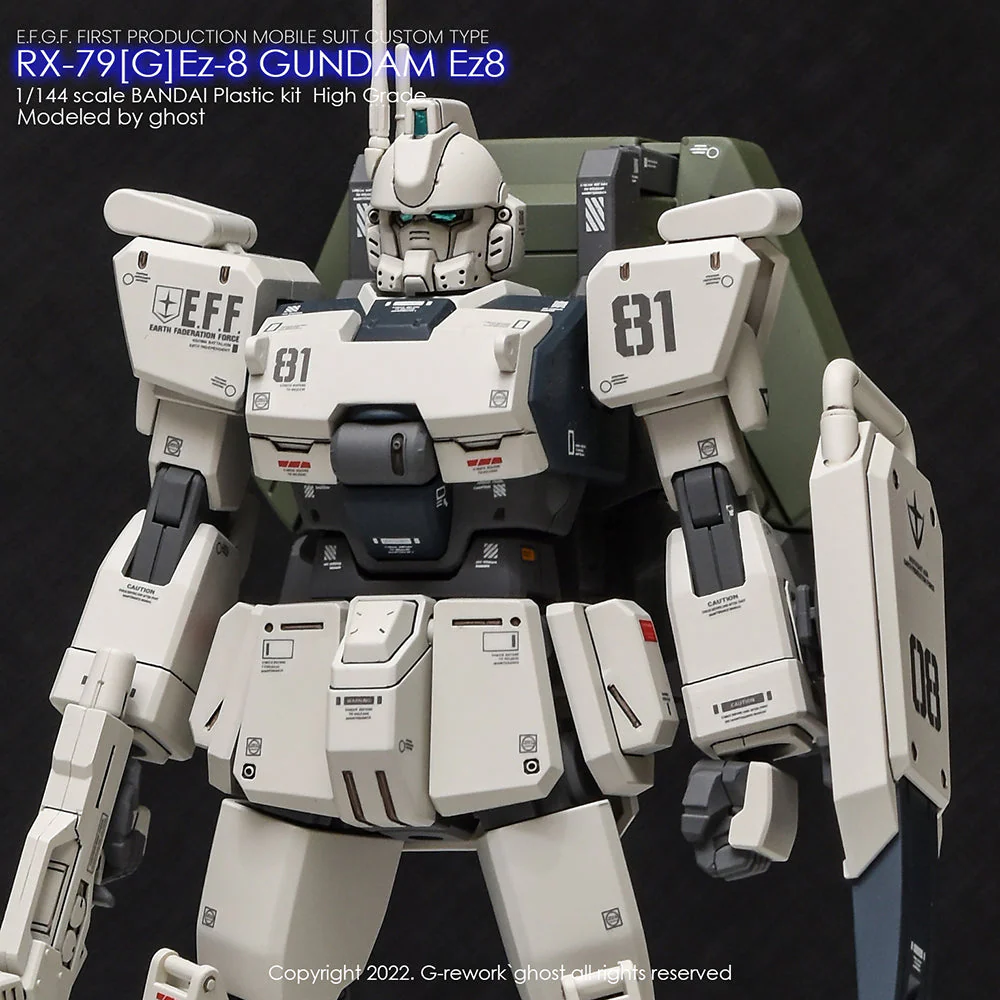 G-Rework CD-H155 Premium Decal for HG 08Team Rx-79Gez-8 Gundam - Image 3