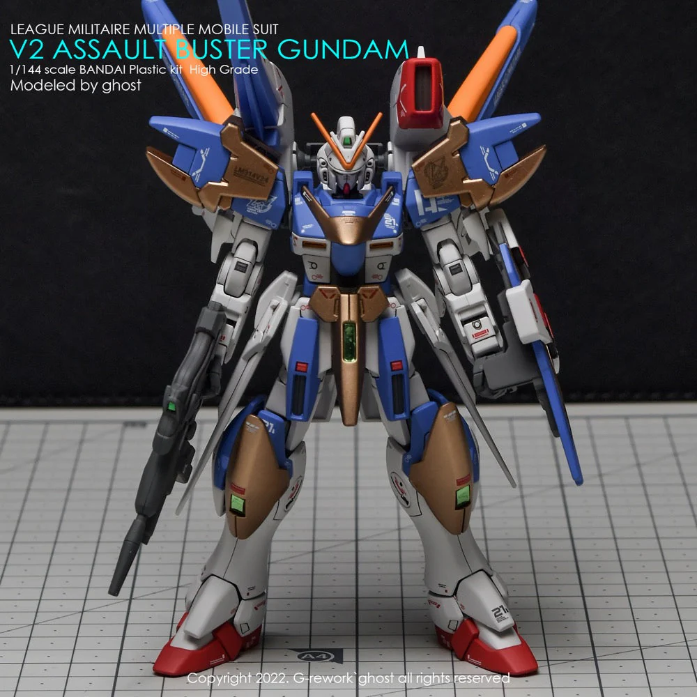 G-Rework CD-H189 Premium Decal for HG V2 Assault Buster Gundam - Image 3