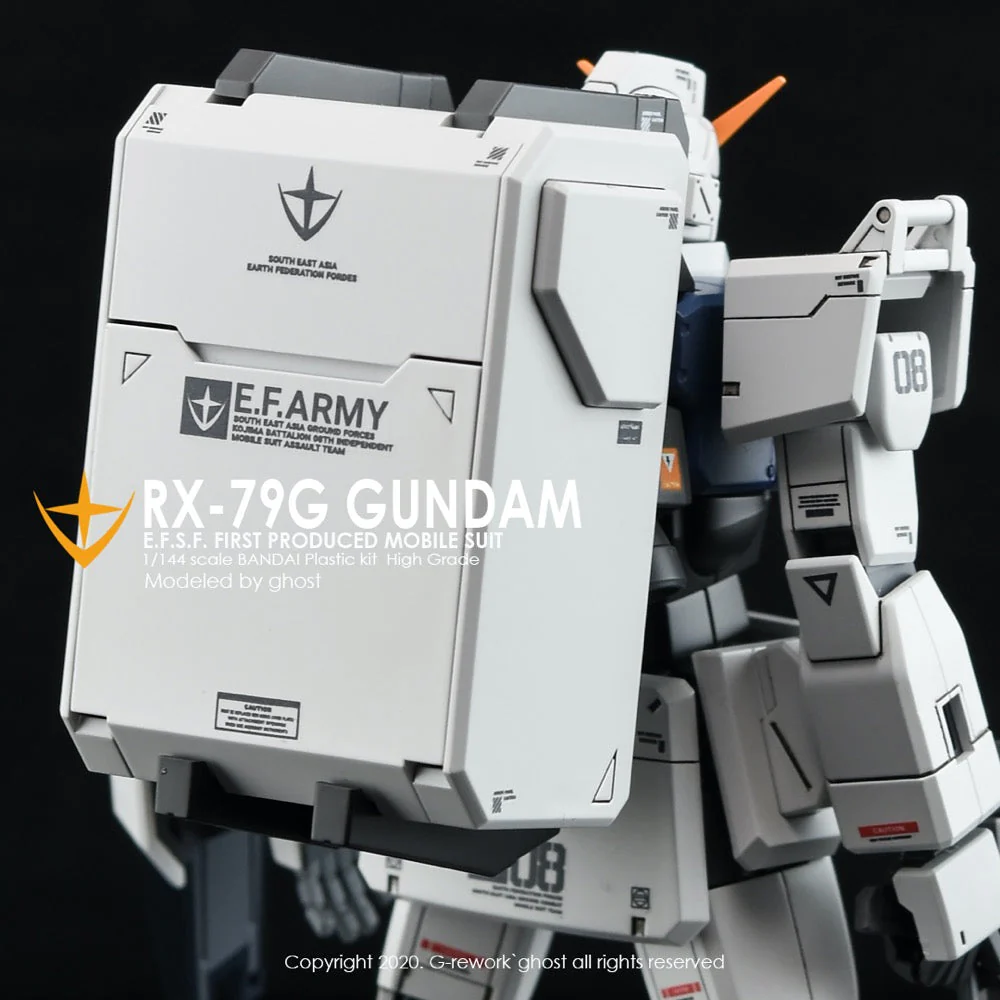 G-Rework CD-H210 Premium Decal for HG 08 Team Ground Type Gundam - Image 6