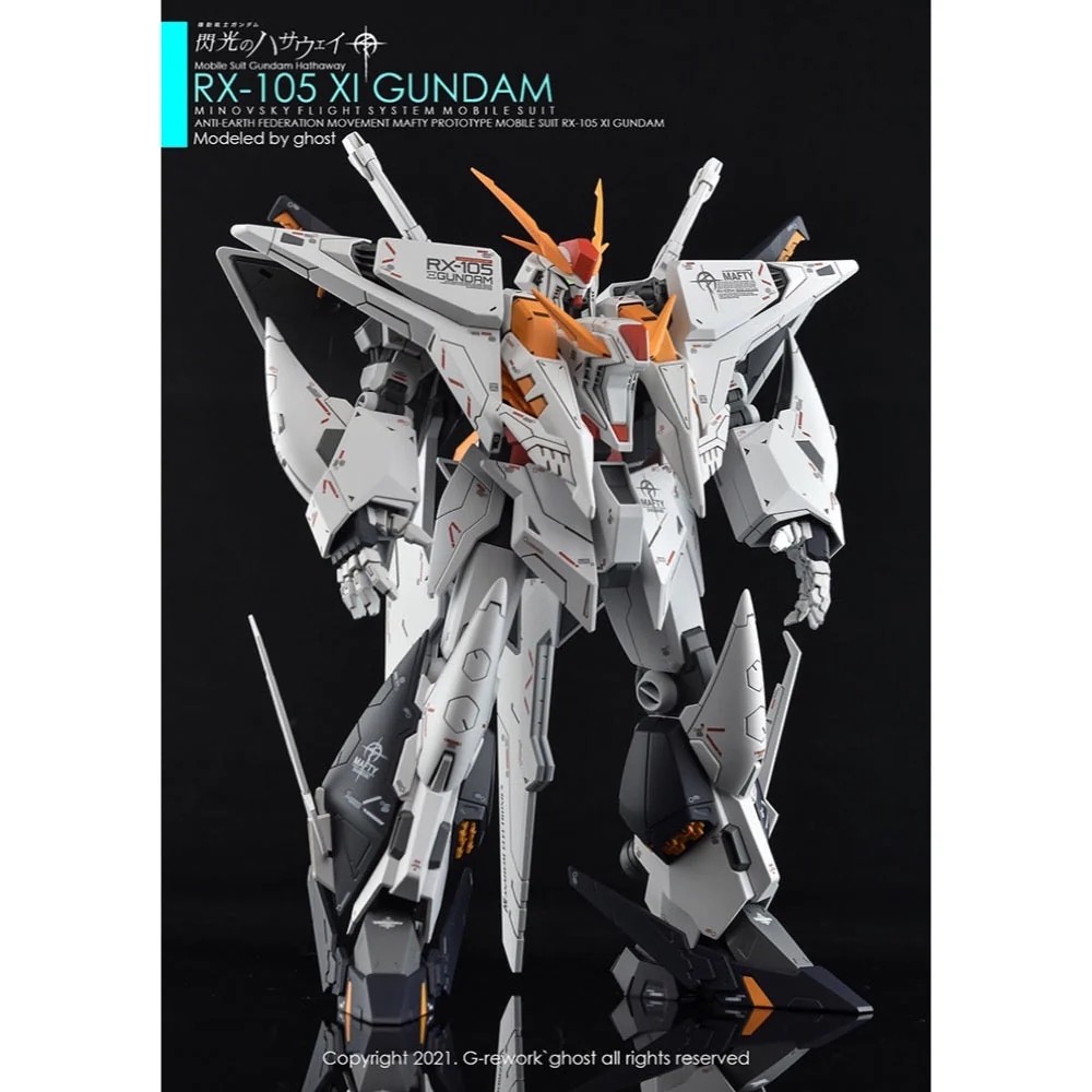 G-Rework CD-H238 Premium Decal for HG Rx-105 Xi Gundam - Image 4