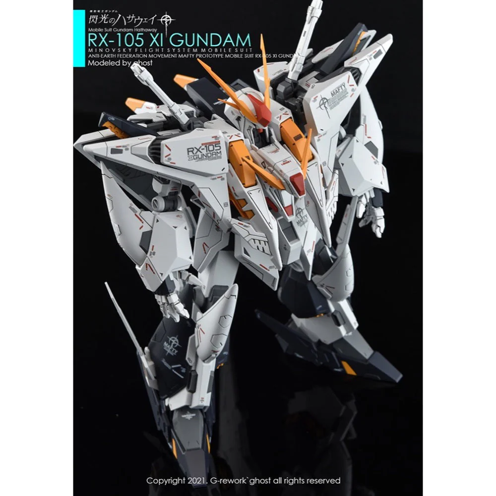 G-Rework CD-H238 Premium Decal for HG Rx-105 Xi Gundam - Image 7