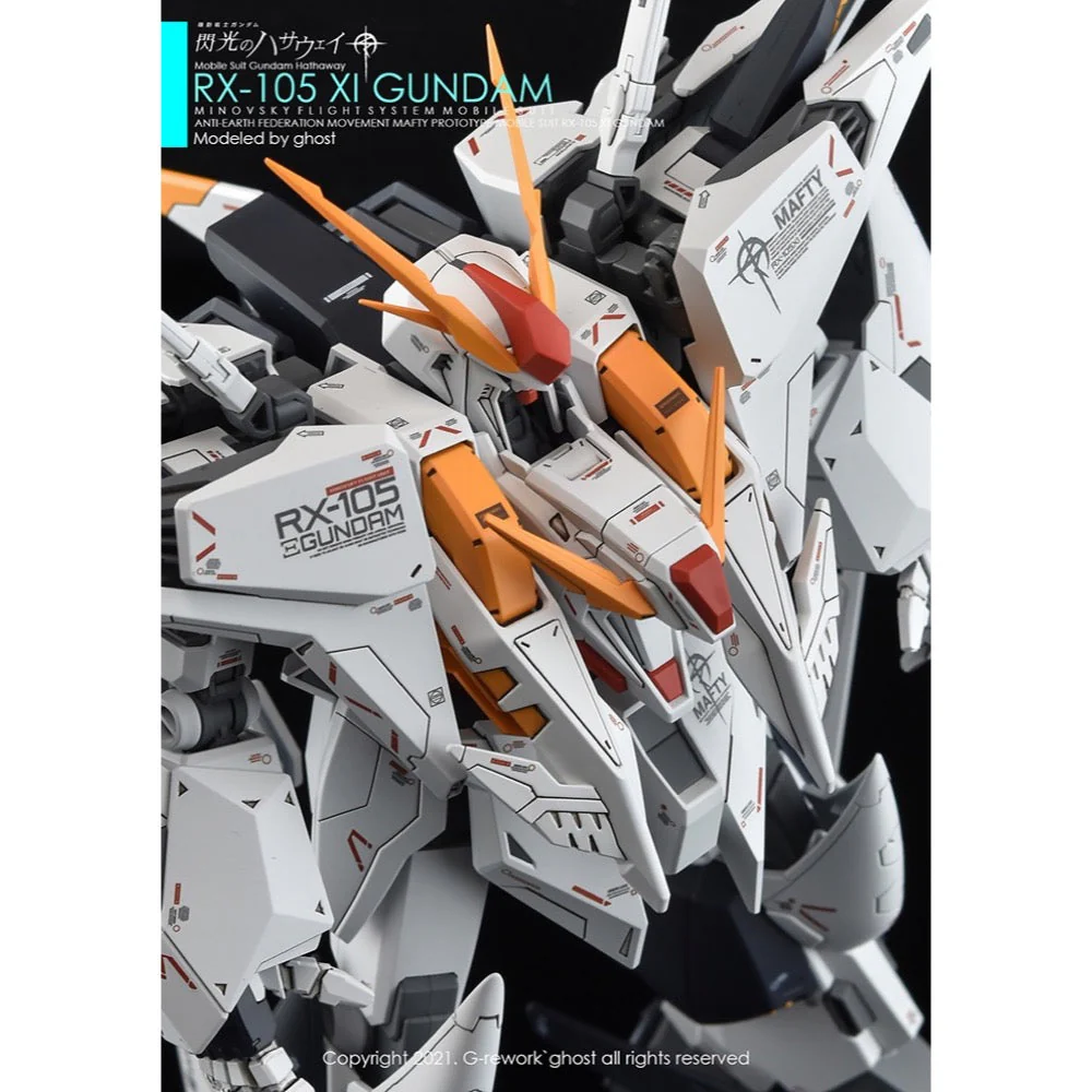 G-Rework CD-H238 Premium Decal for HG Rx-105 Xi Gundam - Image 8