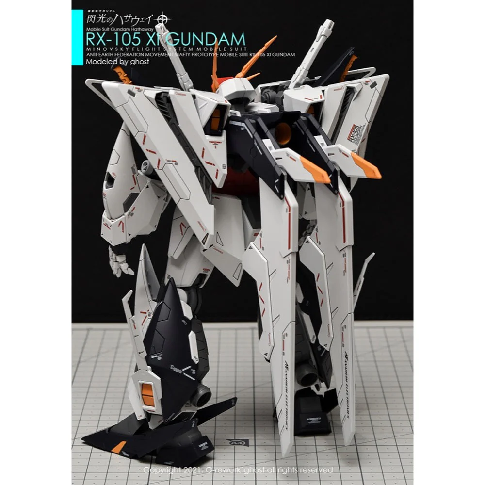 G-Rework CD-H238 Premium Decal for HG Rx-105 Xi Gundam - Image 9