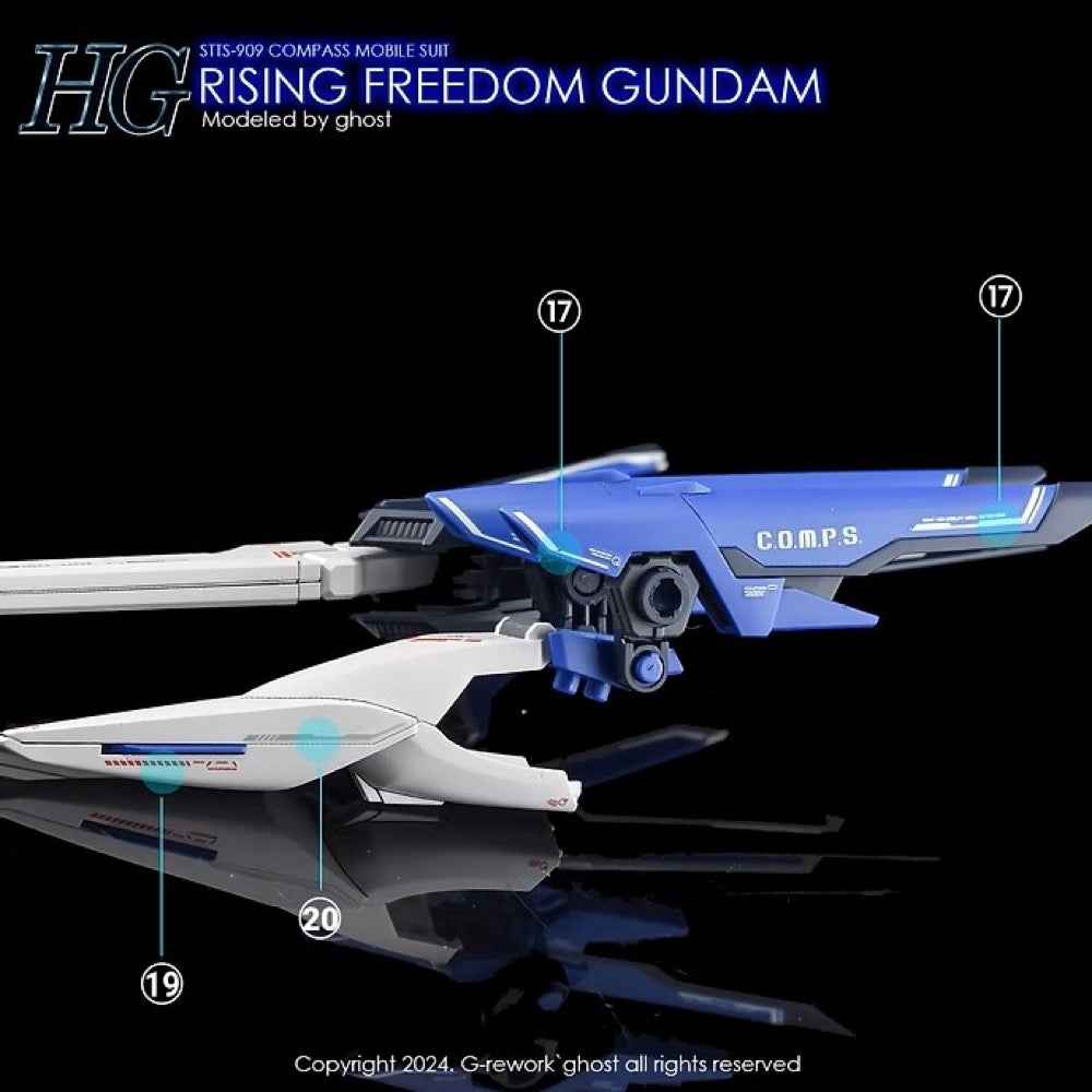 G-Rework CD-H243 Premium Decal for HG Rising Freedom Gundam - Image 10