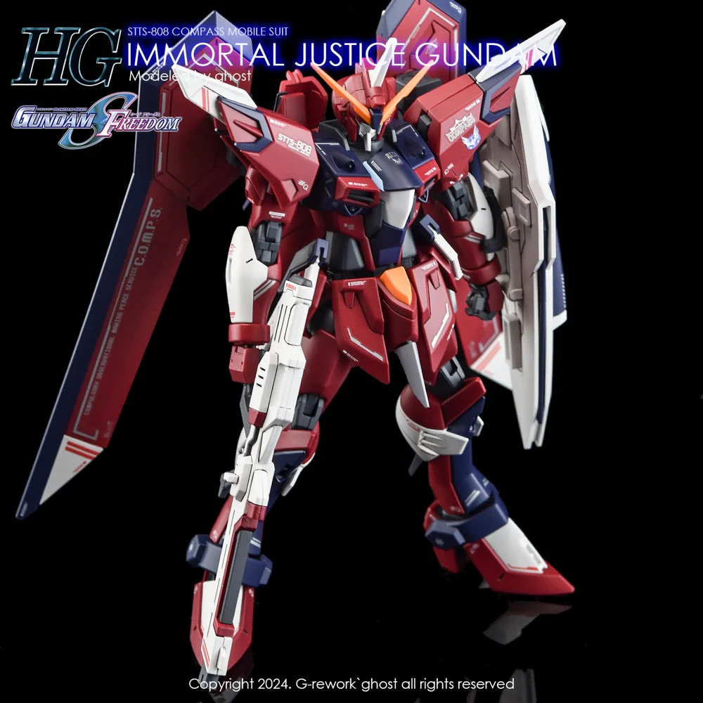 G-Rework CD-H244 Premium Decal for HG Seed Immortal Justice Gundam - Image 10