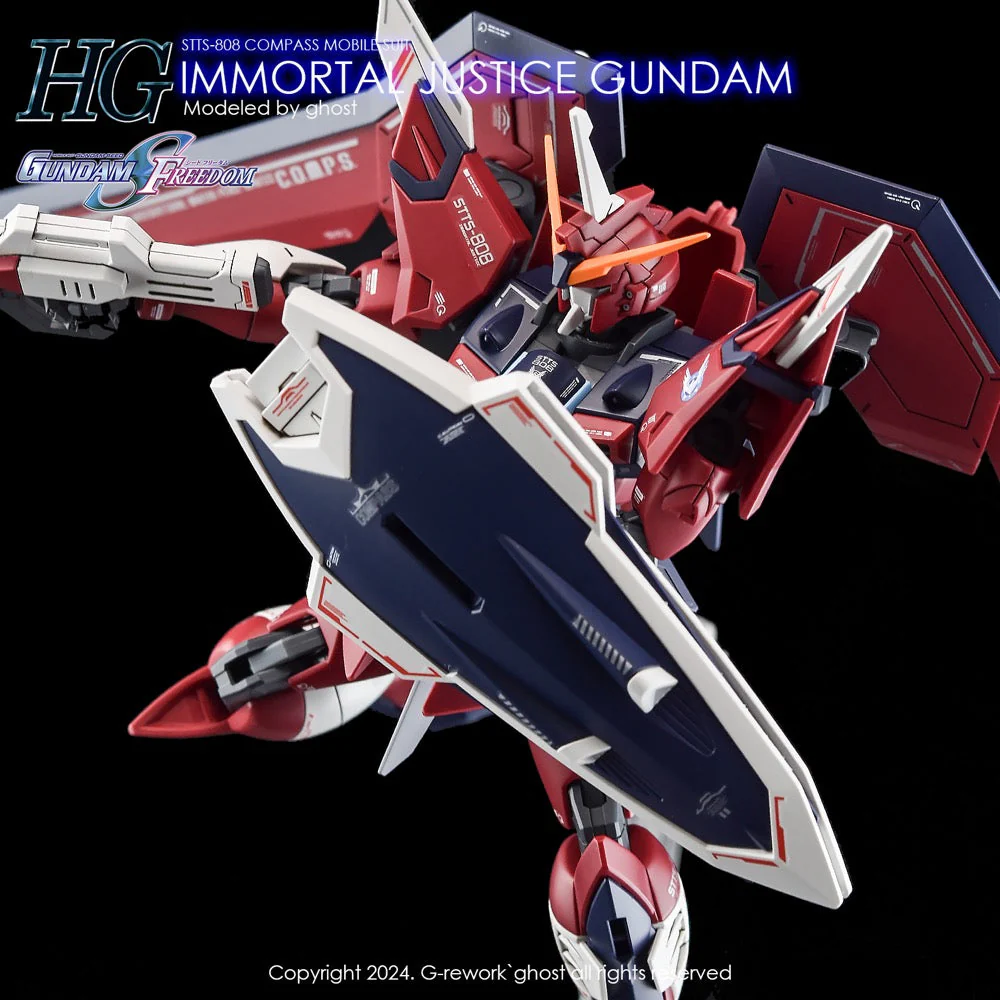 G-Rework CD-H244 Premium Decal for HG Seed Immortal Justice Gundam - Image 12