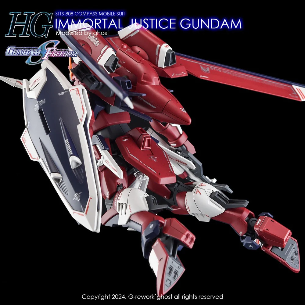 G-Rework CD-H244 Premium Decal for HG Seed Immortal Justice Gundam - Image 14