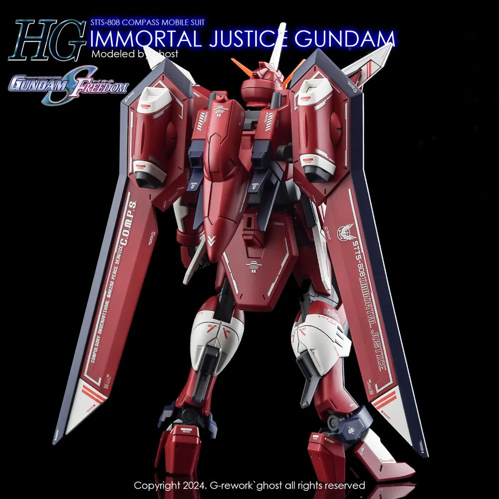 G-Rework CD-H244 Premium Decal for HG Seed Immortal Justice Gundam - Image 7