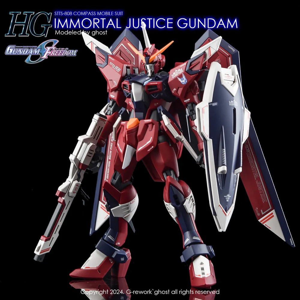 G-Rework CD-H244 Premium Decal for HG Seed Immortal Justice Gundam - Image 9