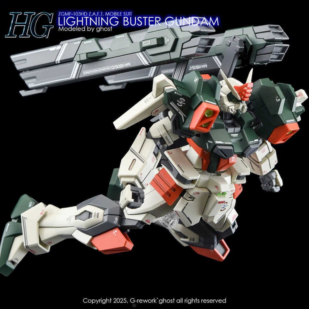 G-Rework CD-H253 Premium Decal for HG Seed Lighting Buster Gundam - Image 10