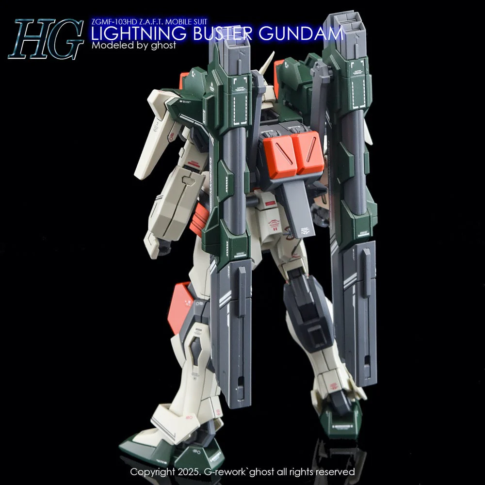 G-Rework CD-H253 Premium Decal for HG Seed Lighting Buster Gundam - Image 4