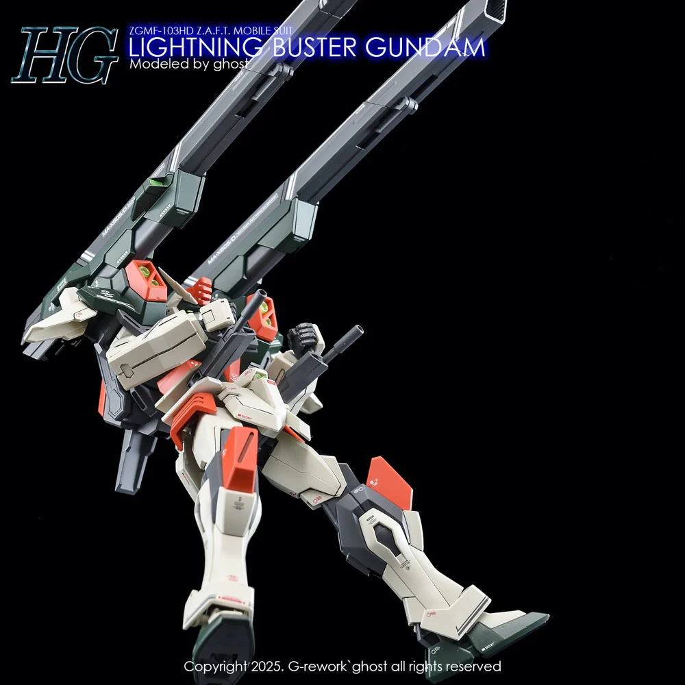 G-Rework CD-H253 Premium Decal for HG Seed Lighting Buster Gundam - Image 7