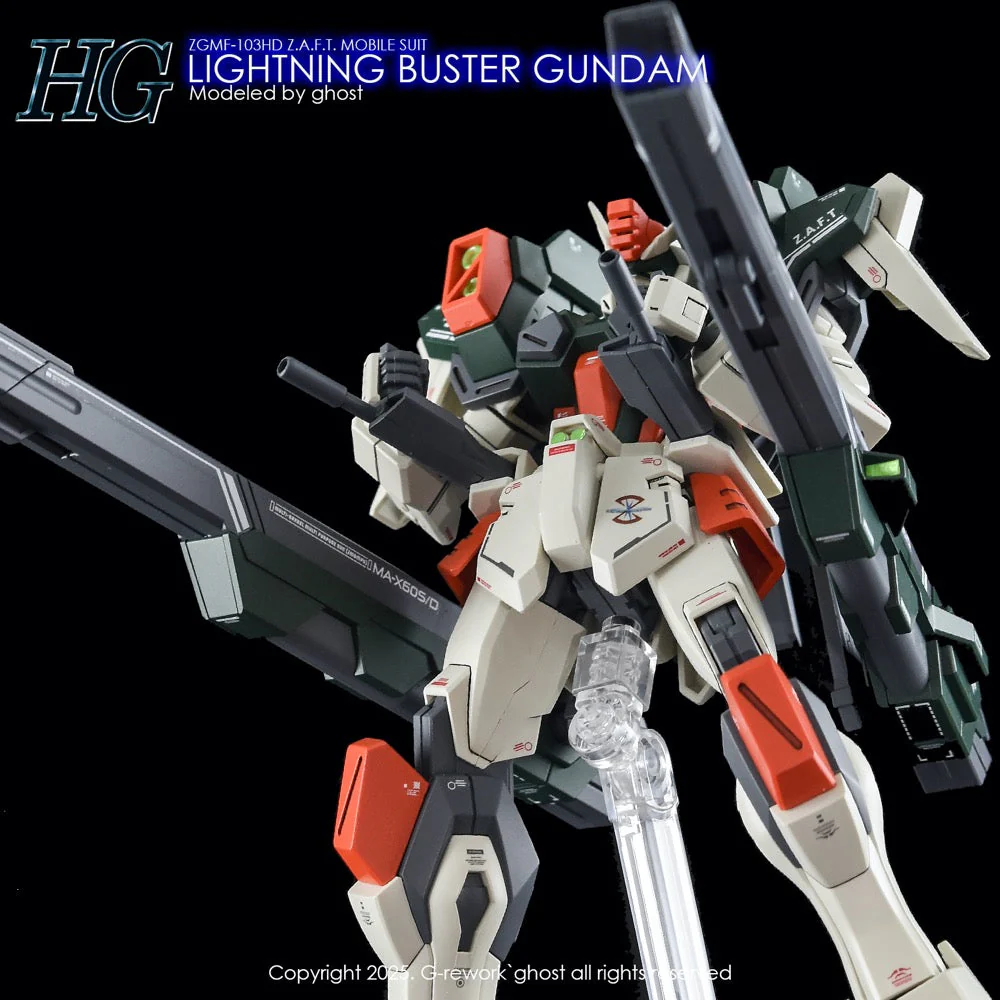 G-Rework CD-H253 Premium Decal for HG Seed Lighting Buster Gundam - Image 8