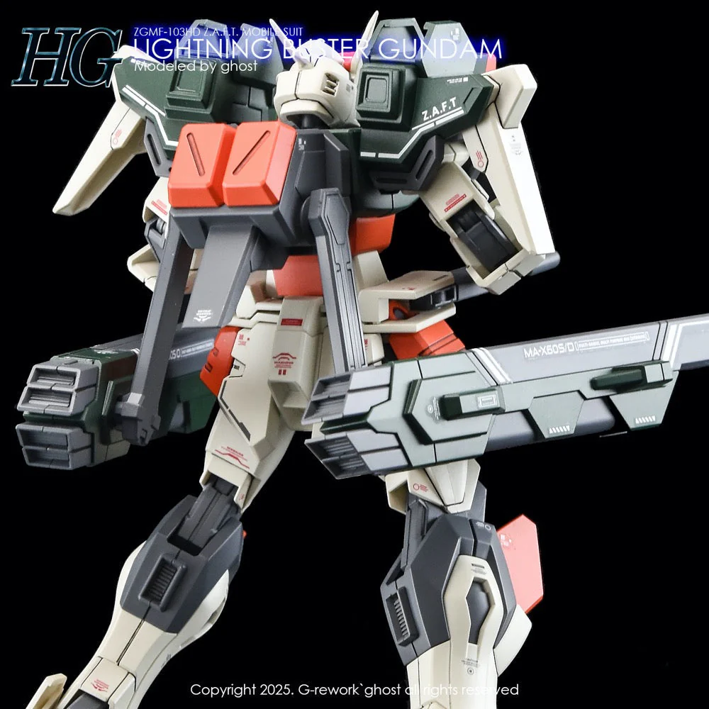 G-Rework CD-H253 Premium Decal for HG Seed Lighting Buster Gundam - Image 9