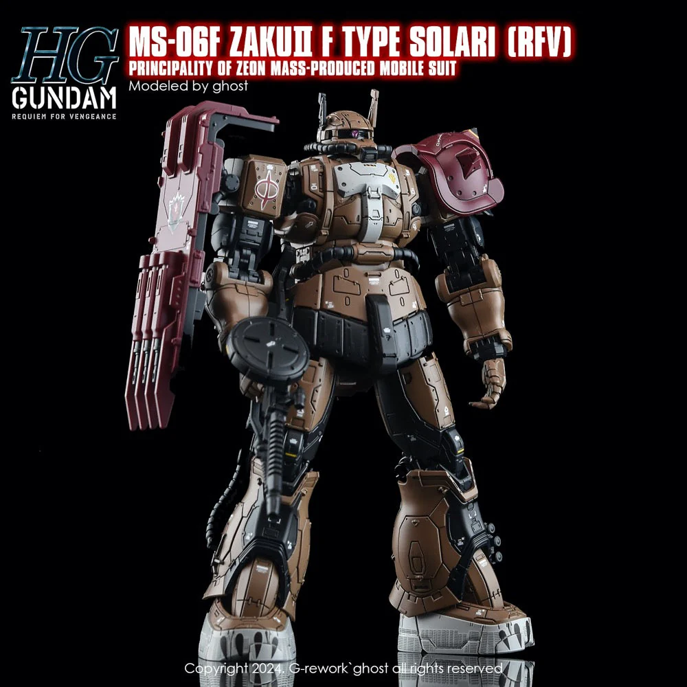 G-Rework CD-H254 Premium Decal for HG Rfv Ms-O6F Zakuii F Type Solari - Image 3