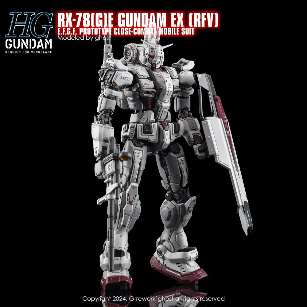 G-Rework CD-H255 Premium Decal for HG Rfv Rx-78Ge Gundam Ex - Image 2