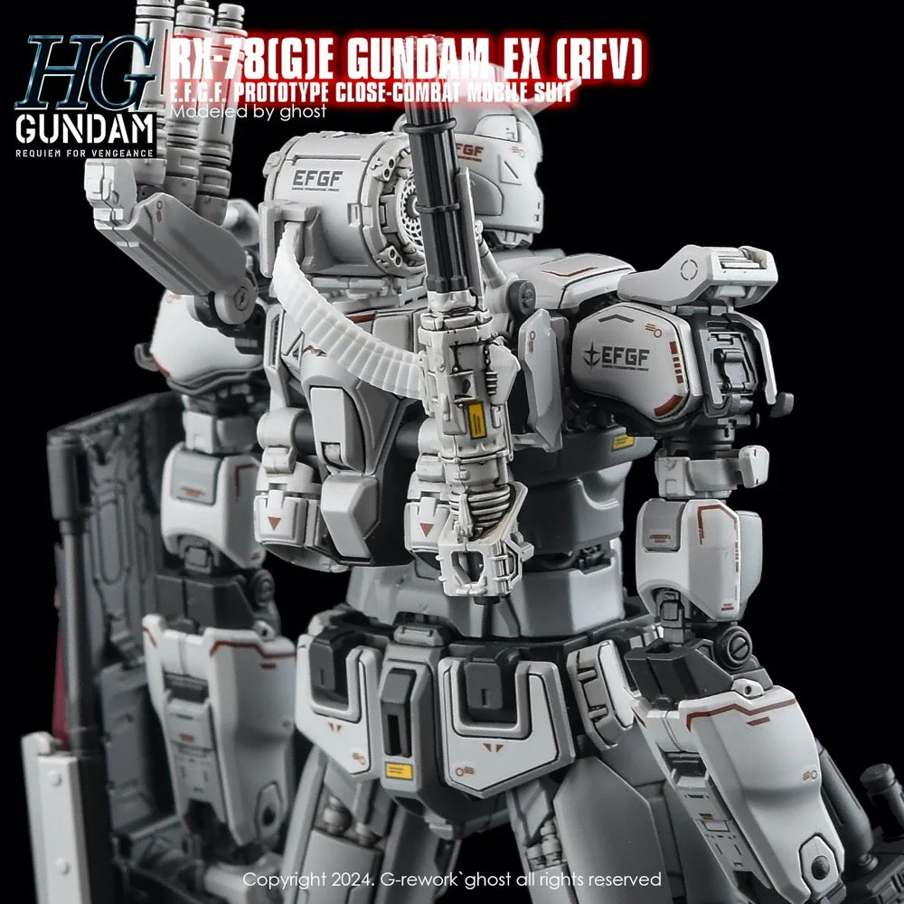G-Rework CD-H255 Premium Decal for HG Rfv Rx-78Ge Gundam Ex - Image 8