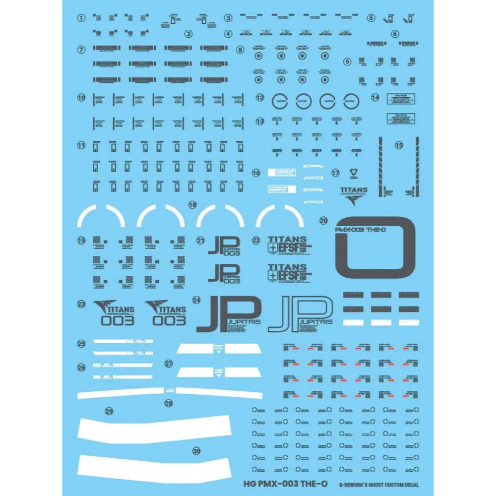 G-Rework CD-H36 Premium Decal for HG Pmx-003 The-O