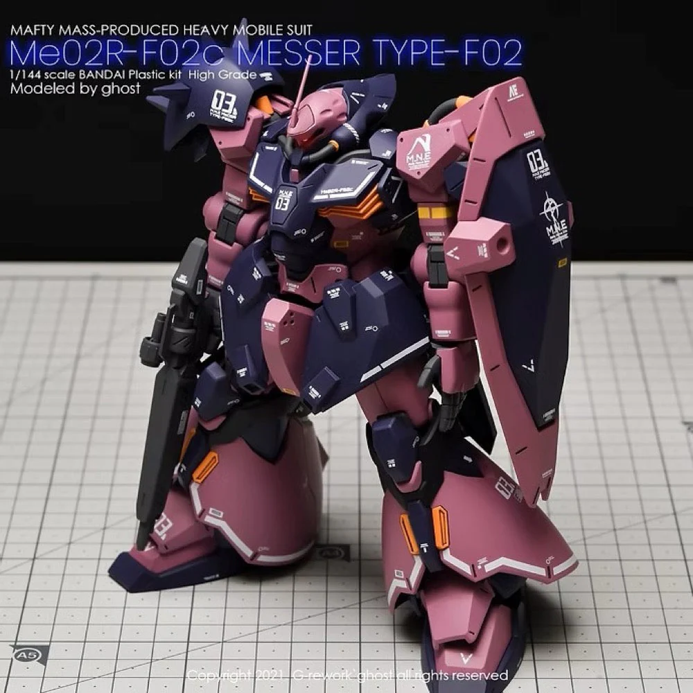 G-Rework CD-HL-F02 Premium Decal for HG Messer Commander Type (Club G) - Image 4