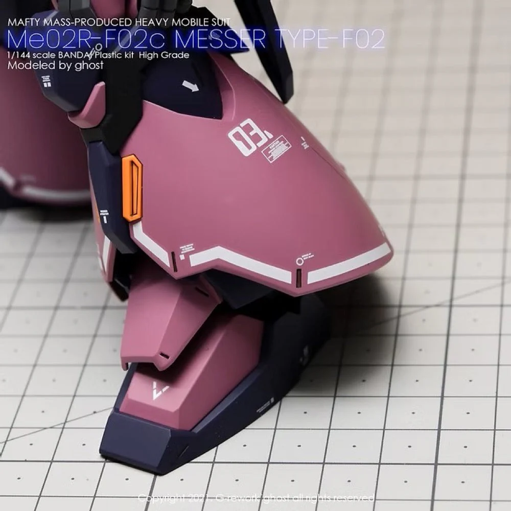 G-Rework CD-HL-F02 Premium Decal for HG Messer Commander Type (Club G) - Image 7