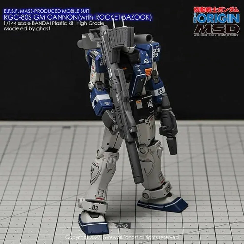 G-Rework CD-HL-GCRB Premium Decal for HG RGc-08S Gm Cannon (Rocket Bazook Type) - Image 2