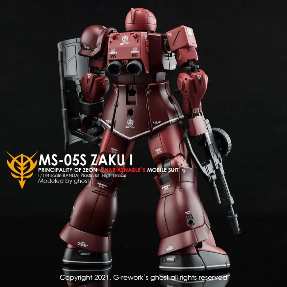 G-Rework CD-HO-13 Premium Decal for HG Origin Ms-05 Jakui ( Char Aznable) - Image 4