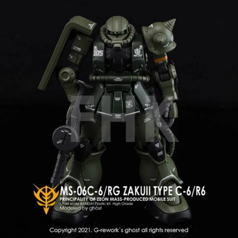 G-Rework CD-HO-25 Premium Decal for HG Origin Ms-06C Jakuii - Image 2