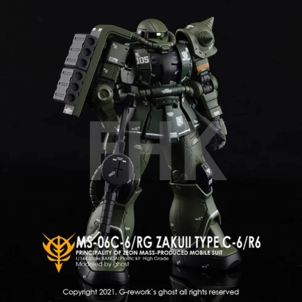 G-Rework CD-HO-25 Premium Decal for HG Origin Ms-06C Jakuii - Image 4