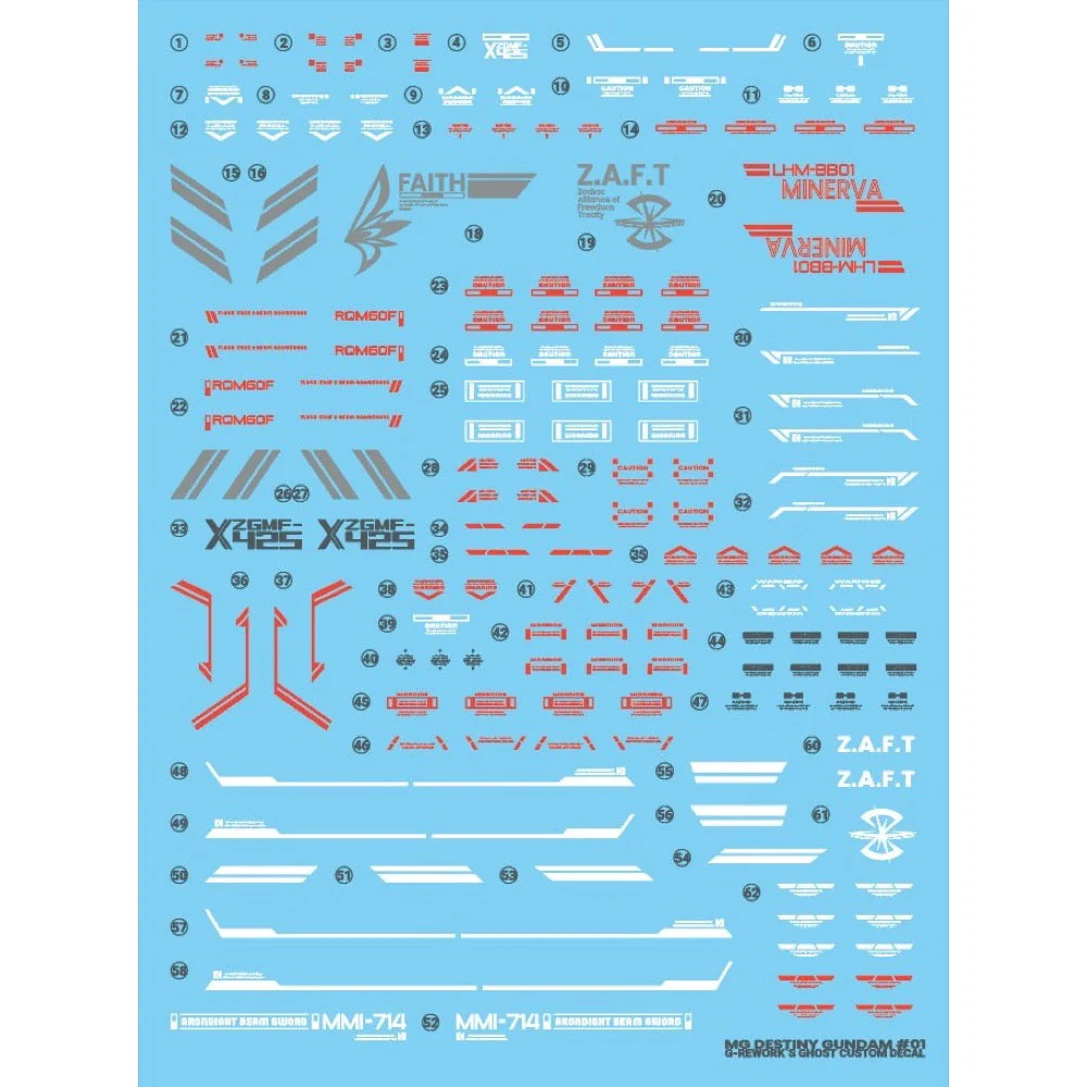 G-Rework CD-M101 Premium Decal for MG Destiny Gundam - Image 30