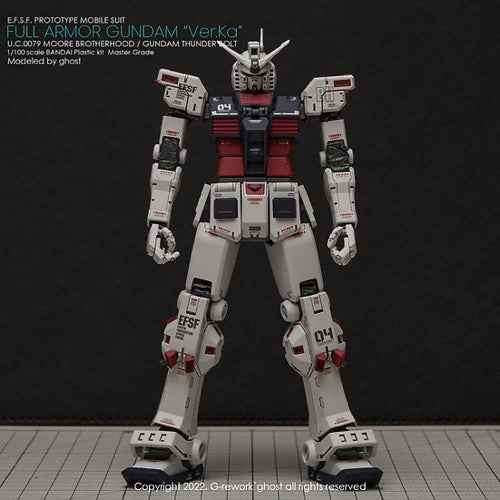 G-Rework CD-M193 Premium Decal for MG Full Armor Gundam Ver. Ka [Gundam Thunderbolt] - Image 7