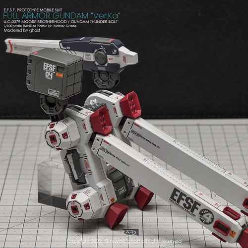 G-Rework CD-M193 Premium Decal for MG Full Armor Gundam Ver. Ka [Gundam Thunderbolt] - Image 9