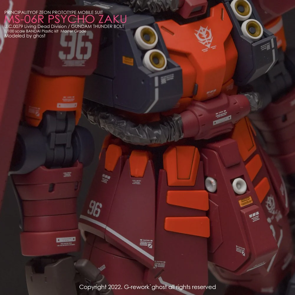 G-Rework CD-M194 Premium Decal for MG Psycho Zaku Thunder Bolt Ver. - Image 10
