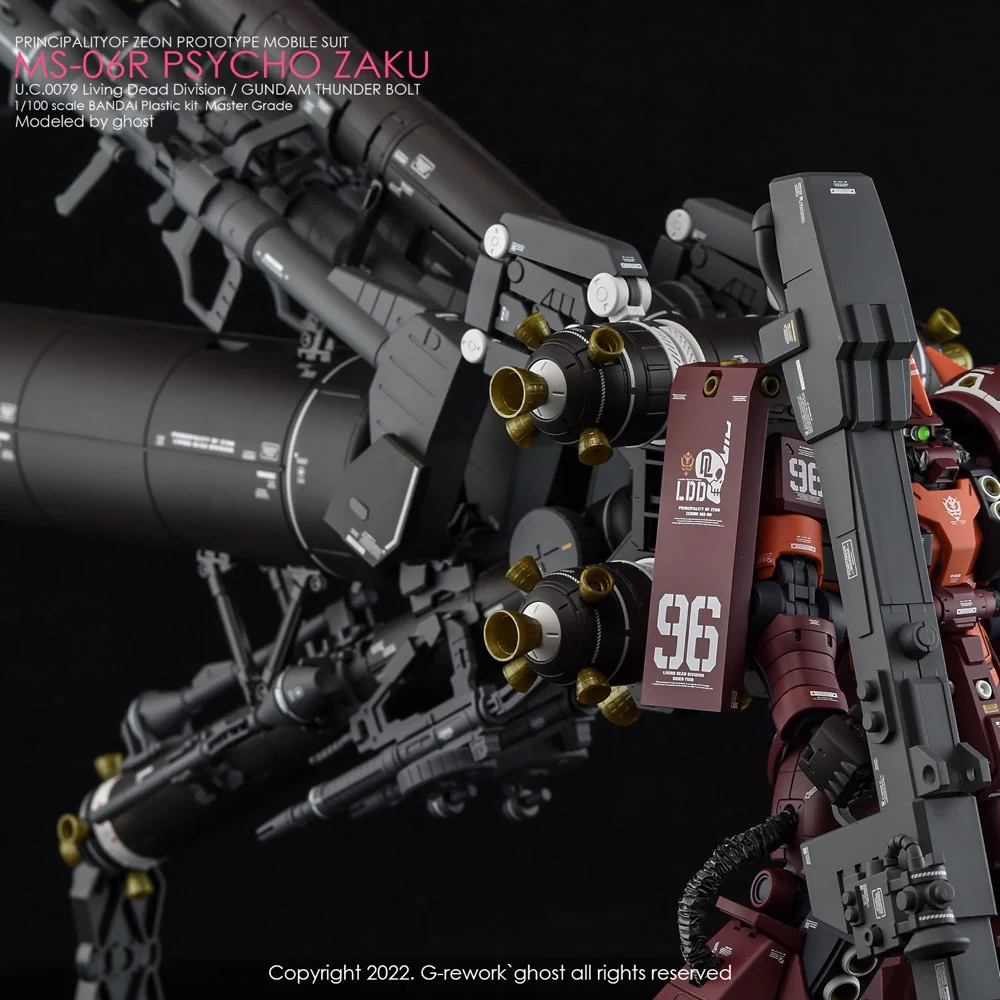 G-Rework CD-M194 Premium Decal for MG Psycho Zaku Thunder Bolt Ver. - Image 22