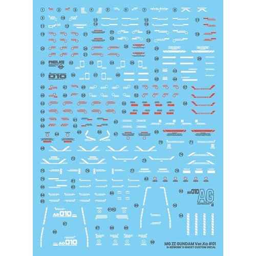 G-Rework CD-M198 Premium Decal for MG ZZ Gundam Ver.Ka + Enchanced Expansion Parts - Image 3
