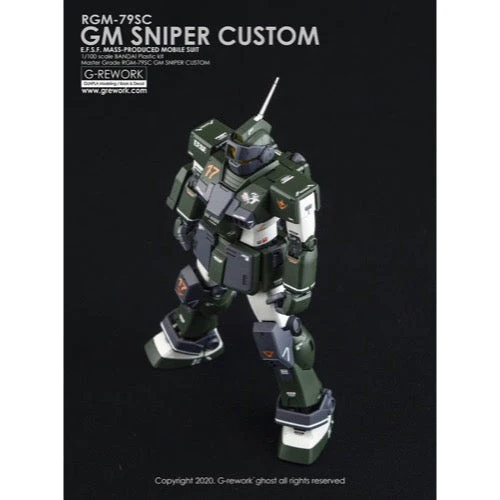 G-Rework CD-M199 Premium Decal for MG RGm-79Sc Gm Sniper Custom - Image 7