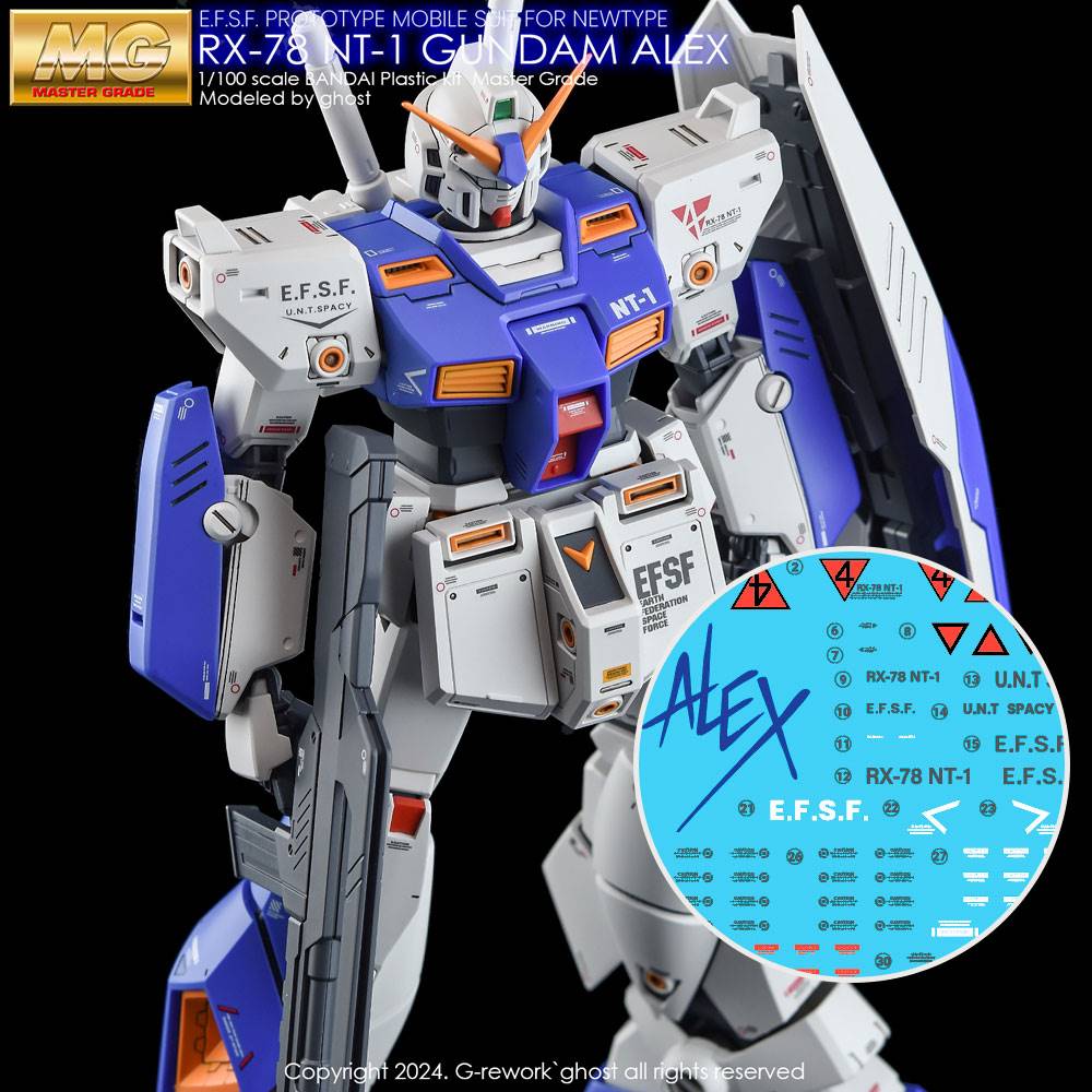 G-Rework CD-M210 Premium Decal for MG Alex 2.0
