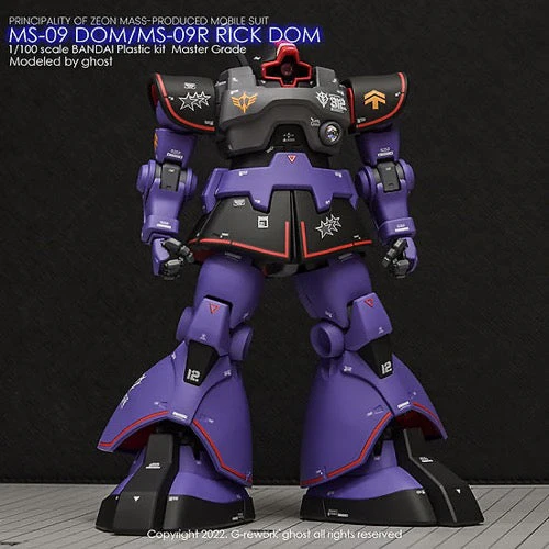 G-Rework CD-M219-20 Premium Decal for MG Dom 1.5/ Rick Dom 1.5 - Image 11