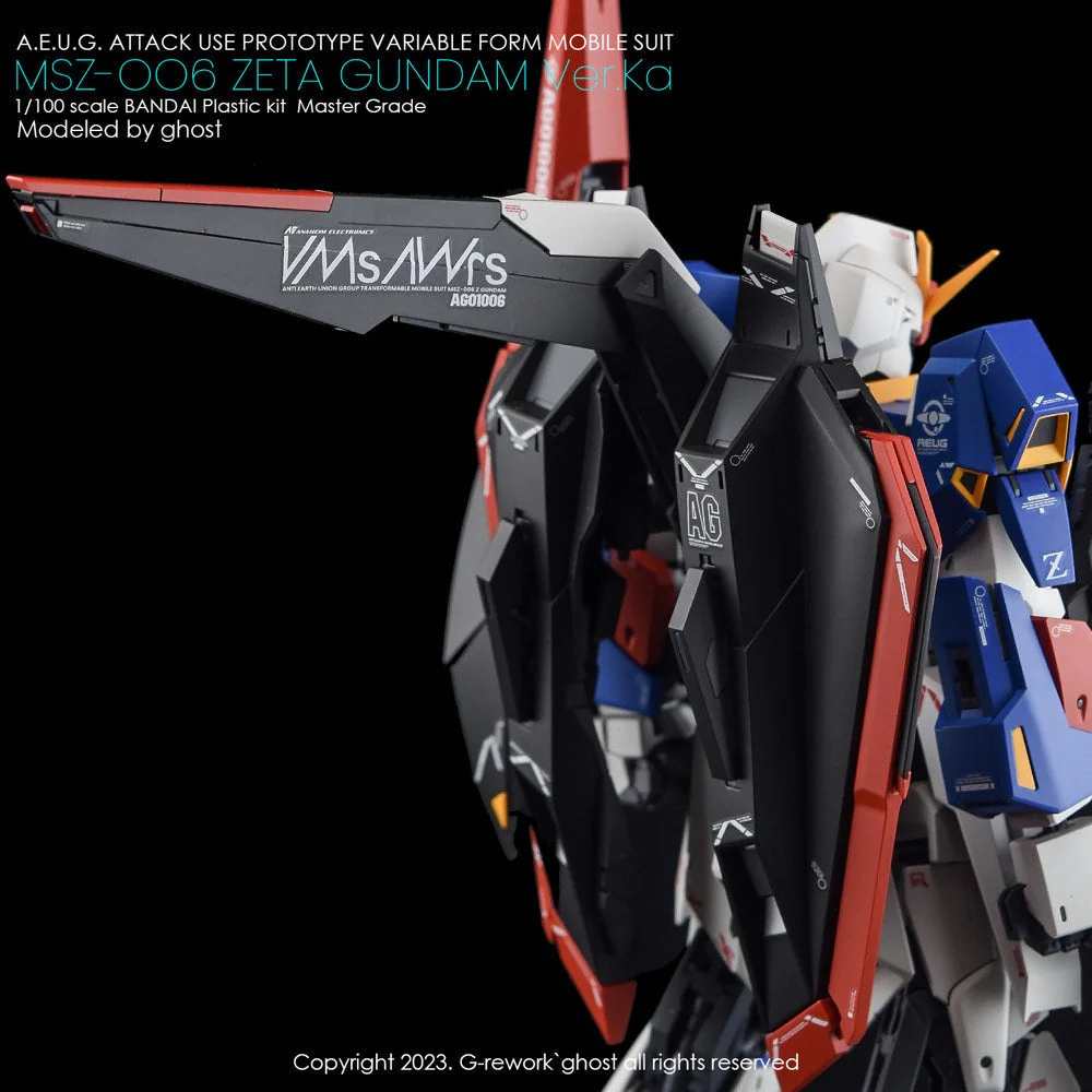 G-Rework CD-M221 Premium Decal for MG Zeta Gundam Ver.Ka - Image 16