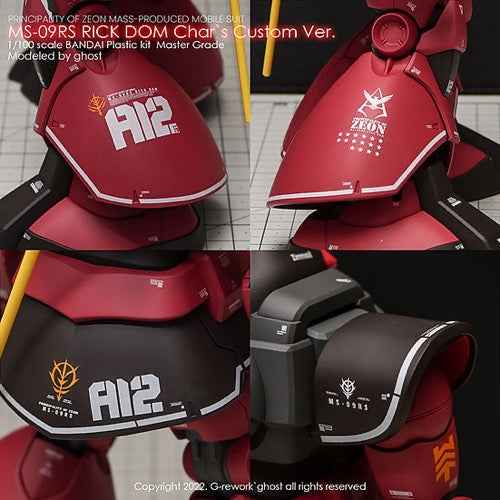 G-Rework CD-M58 Premium Decal for MG Rick Dom 1.5 Char Ver. - Image 11