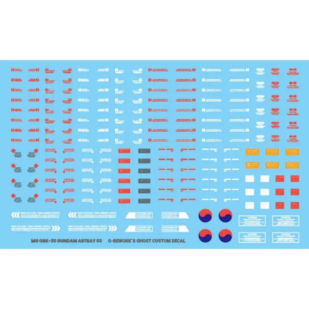 G-Rework CD-ML-GBK20-AST Premium Decal for MG Gbk-20Th Gundam Astray (Korea Ver.) - Image 3