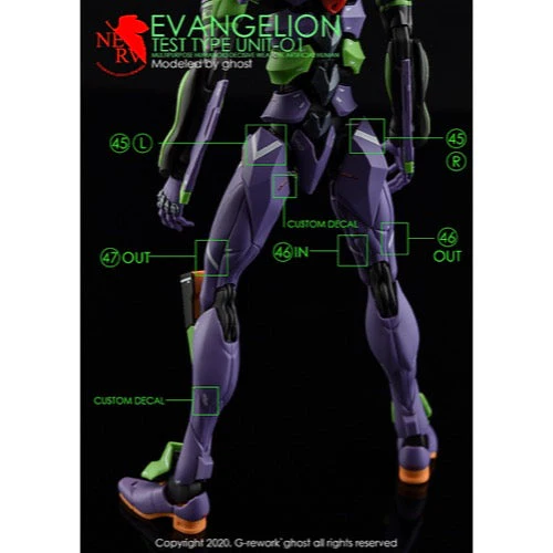 G-Rework CD-RG-E1 Premium Decal for RG Evangelion 01 - Image 7