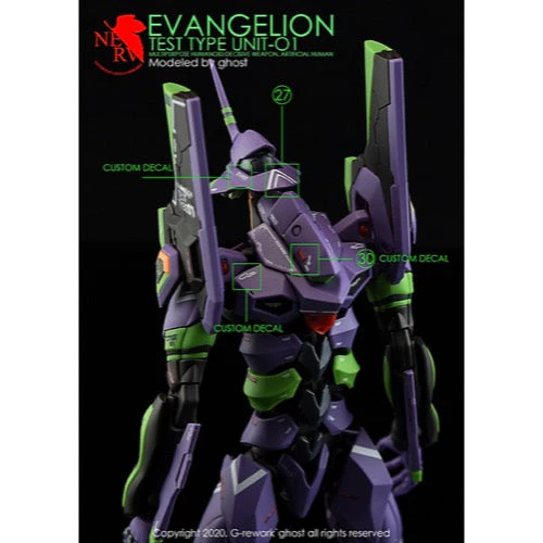 G-Rework CD-RG-E1 Premium Decal for RG Evangelion 01 - Image 8