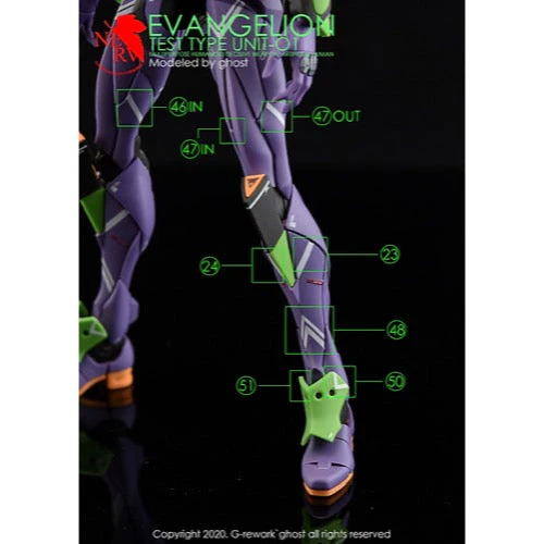 G-Rework CD-RG-E1 Premium Decal for RG Evangelion 01 - Image 9