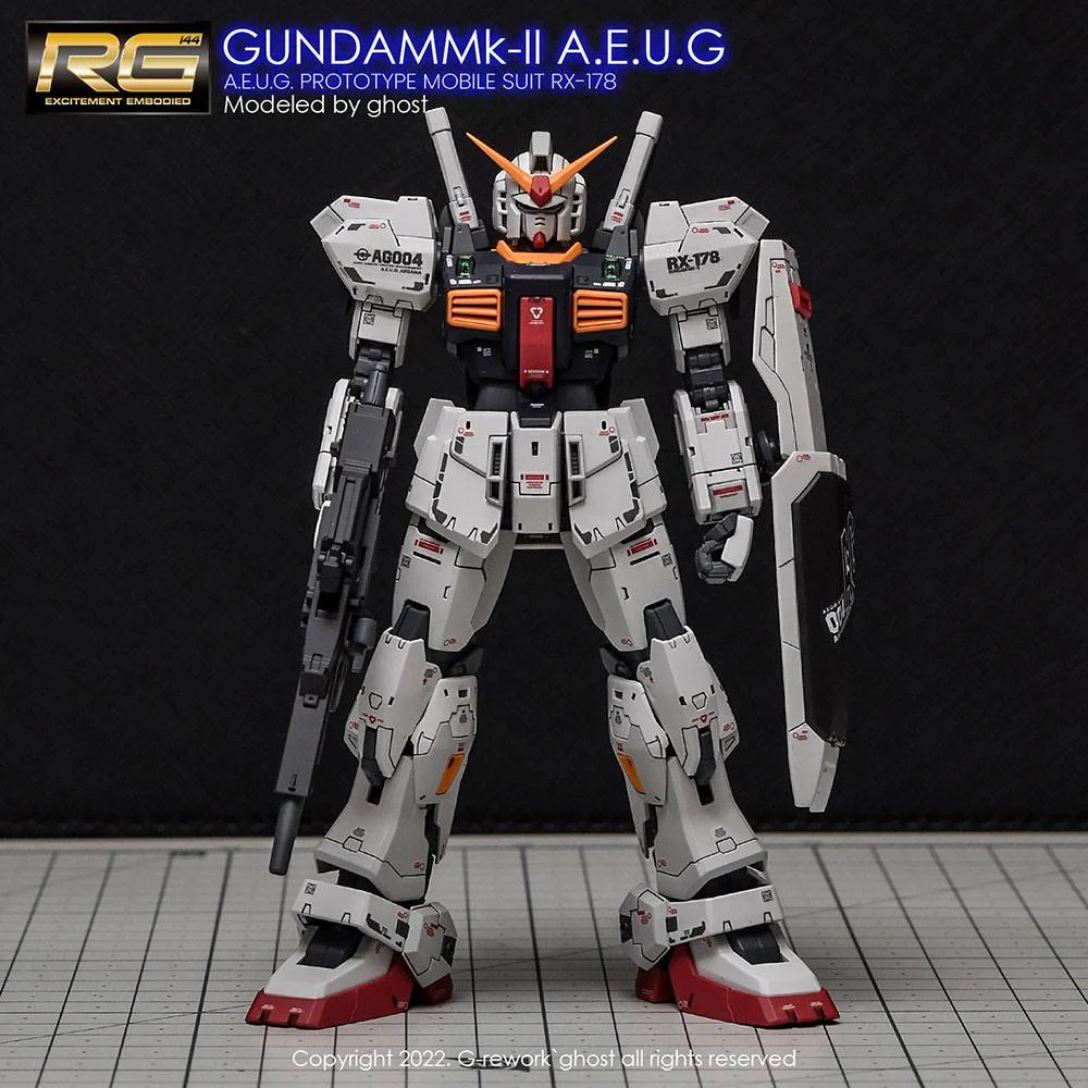 G-Rework CD-RG08 Premium Decal for RG Rx-178 Mk-II Gundam Aeug - Image 2