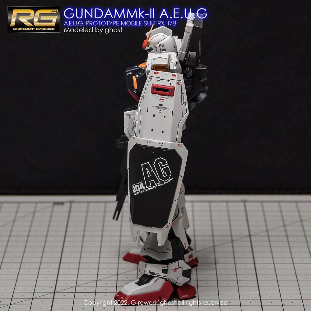 G-Rework CD-RG08 Premium Decal for RG Rx-178 Mk-II Gundam Aeug - Image 6