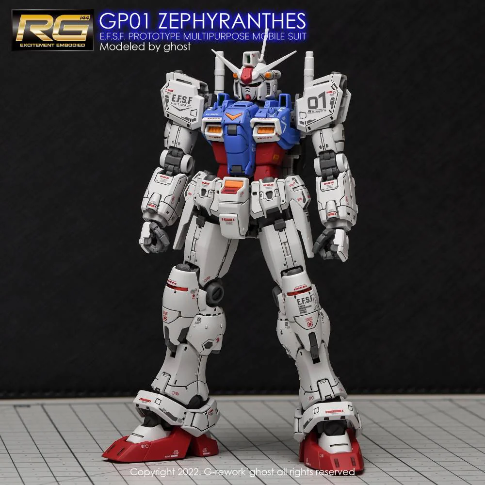 G-Rework CD-RG12 Premium Decal for RG Gundam Gp01 Zephyranthes - Image 3