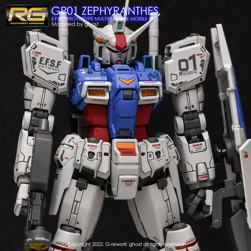 G-Rework CD-RG12 Premium Decal for RG Gundam Gp01 Zephyranthes - Image 7