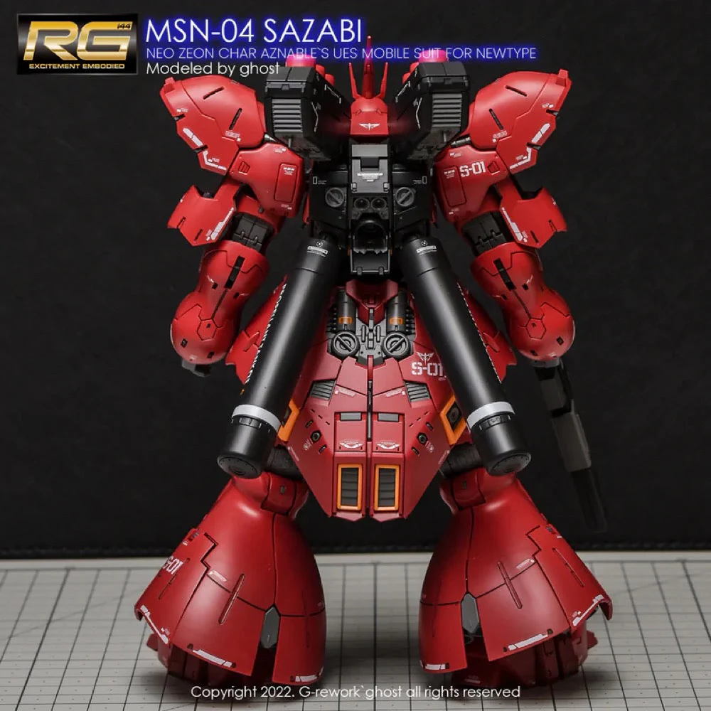 G-Rework CD-RG29 Premium Decal for RG Sazabi (v2.0) - Image 8