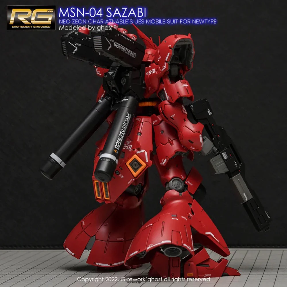 G-Rework CD-RG29 Premium Decal for RG Sazabi (v2.0) - Image 9